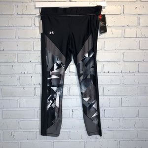 UA Women's L BLACK Compression Heat Gear Leggings